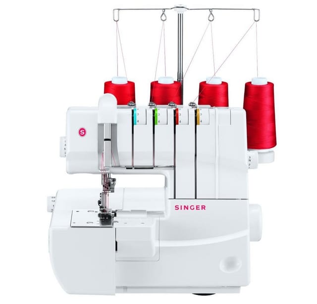 Singer Coverstich-Nähmaschine - 14T970C Coverstitch, 2-3-4 Fadensystem, Zwillingsnadel-Effekt
