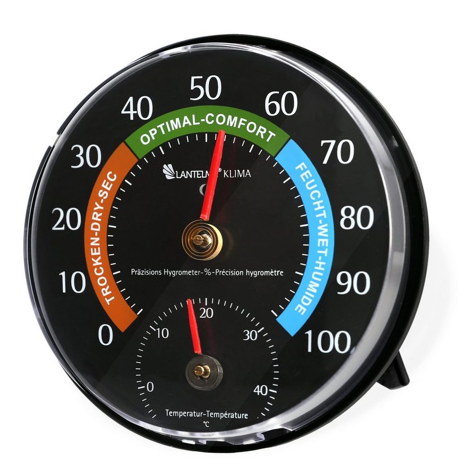 Lantelme Raumthermometer Analog Kombi Thermometer Hygrometer Zimmer Innen Raumklimakontrolle, 1-tlg., Gerät ist Justierbar, Luftfeuchte 0 bis 100% rel. und Temperatur -5 bis 45° Celsius Bild 4