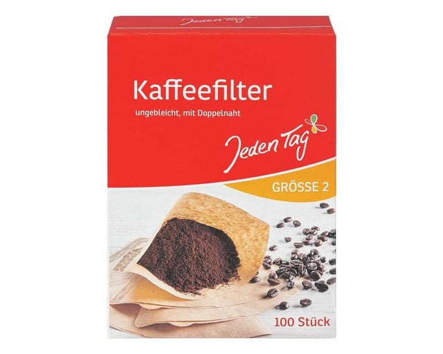 Jeden Tag Papierfilter, ungebleichtes Papier, Größe 2