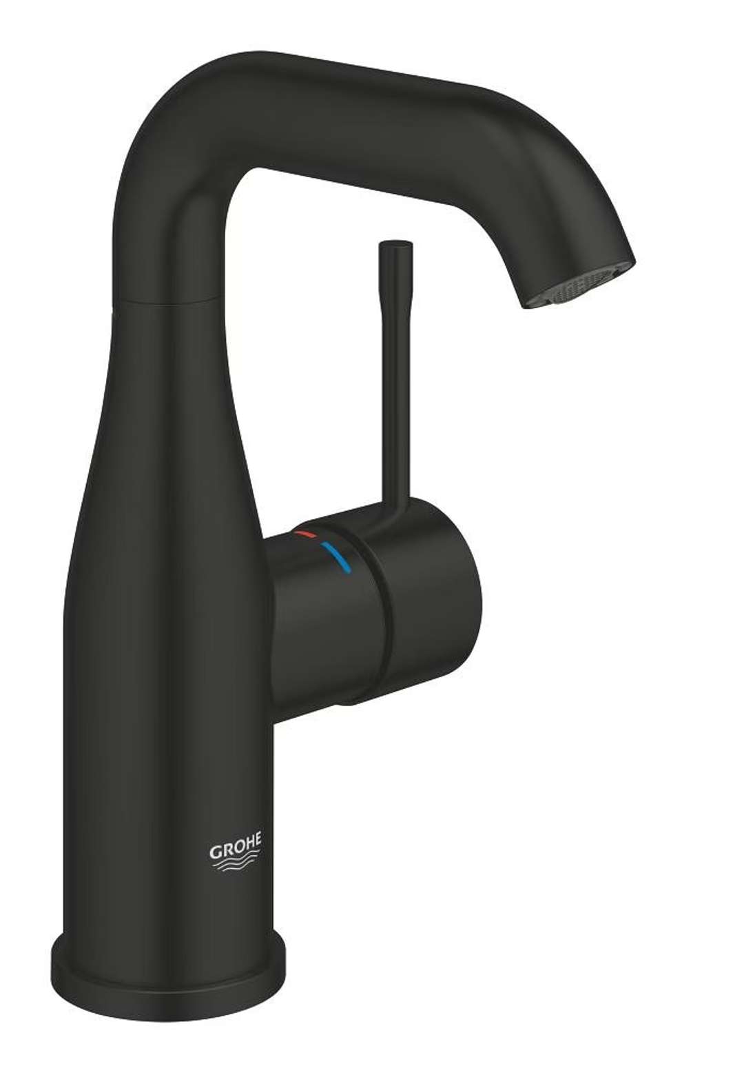 Grohe Essence New - Waschtischarmatur Mit Push-open-ablaufgarnitur, Schwarz Matt 237982431