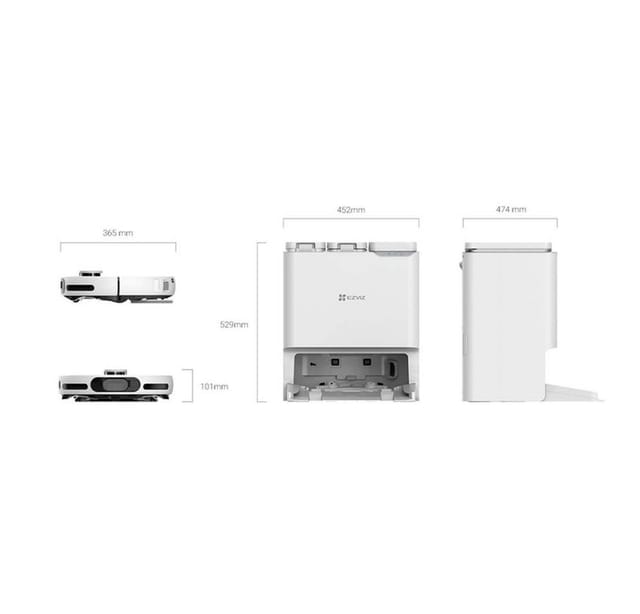 EZVIZ Nass-Trocken-Saugroboter RS20 Pro, Wischroboter, Smart Home Staubsauger Roboter, wischen
