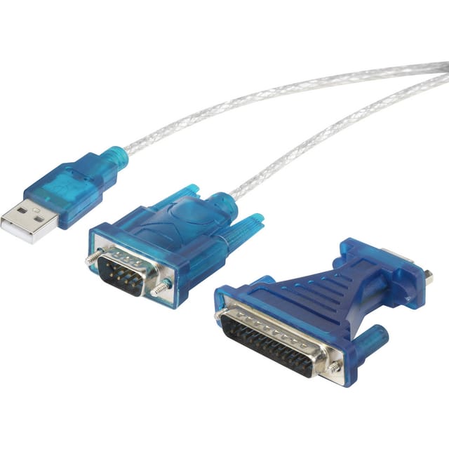 Renkforce Renkforce USB 1.1 Adapter [1x D-SUB-Stecker 9pol., D-SUB-Stecker 25pol USB-Adapter, 40.00 cm