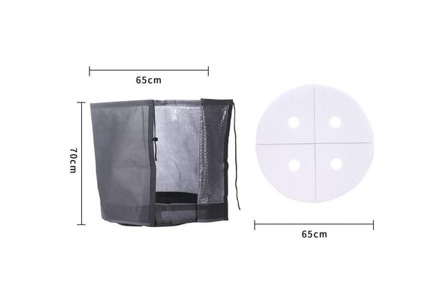 Topfschutz Für Pflanzen 2er Set 65x70cm Grau, Doppelt Isoliert, Frostschutz