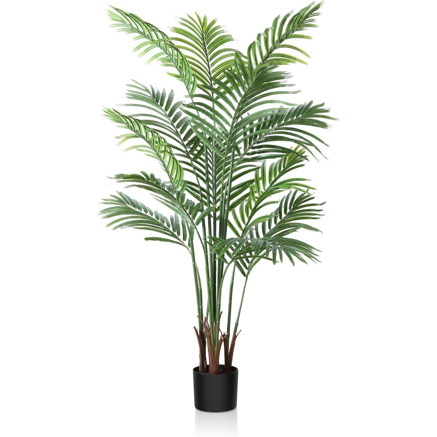 Künstliche Palme 130cm Im Topf, Pflegeleicht, Für Wohnzimmer & Büro