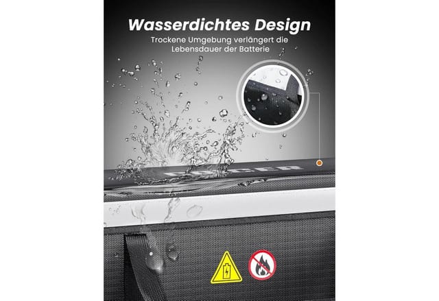 LuxusKollektion Akku-Schutzhülle E-bike Akku Tasche feuerfeste Schutzbox große Batterieaufbewahrung