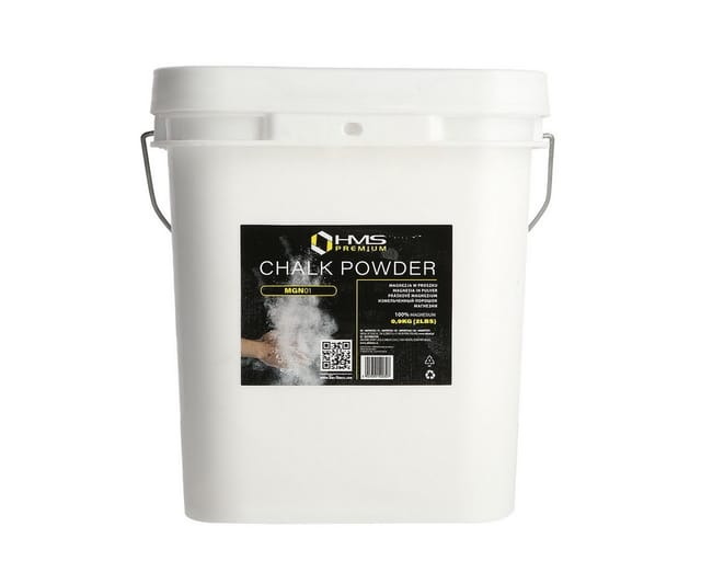 HMS Premium Chalkbag 0,9kg Gym Chalk Pulver Sportkreide Magnesia Kletterkreide, für Calisthenics, Klettern, Bouldern, Crossfit, Gymnastik uvm.
