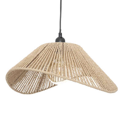 Gijón-seil-kronleuchter 45 Cm – Natürlicher Stil