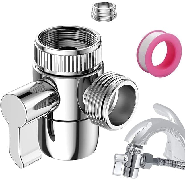 Wasserhahnadapter Mit Umsteller – 3-wege-schalter Mit M22/m24/g1/2"-gewinde Für Küchenarmatur Und Brausekopf