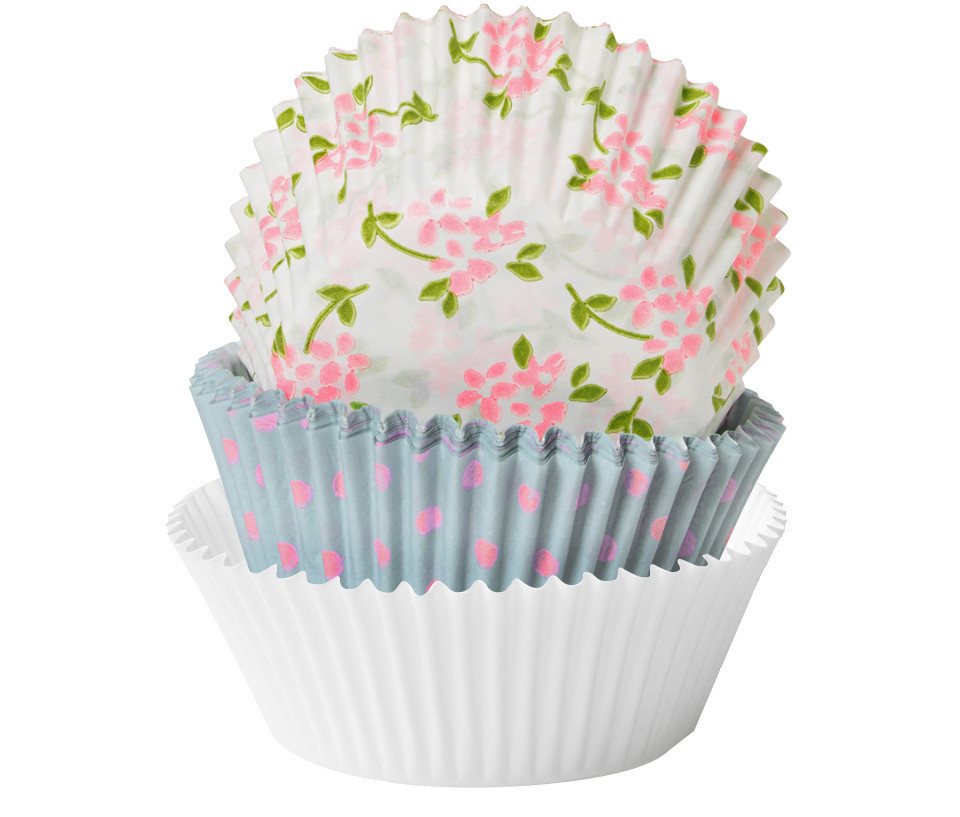 Duni Backform Duni Backförmchen Papier Sweet Roses Ø 6 x 4 cm -