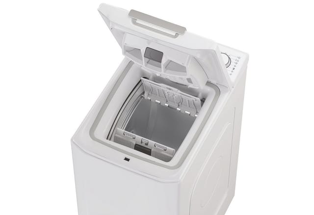 Candy Waschmaschine Toplader TCA474TM5-S, 7.0 kg, 1400 U/min, Nachlegefunktion, Gentle Touch, Wi-Fi und Bluetooth, 17 Programme