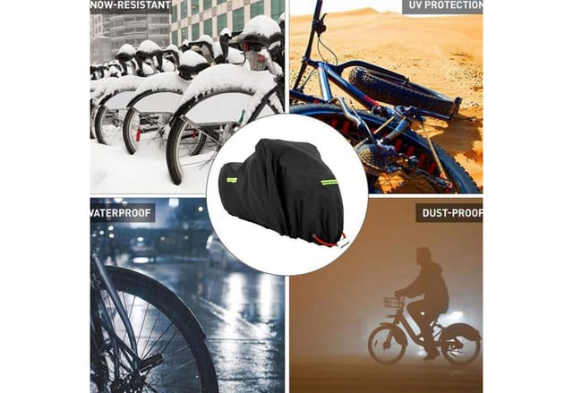 LuxusKollektion Abdeckhaube Fahrradabdeckung Wasserdicht für 1-3 Fahrräder Oxford 205x110x80cm