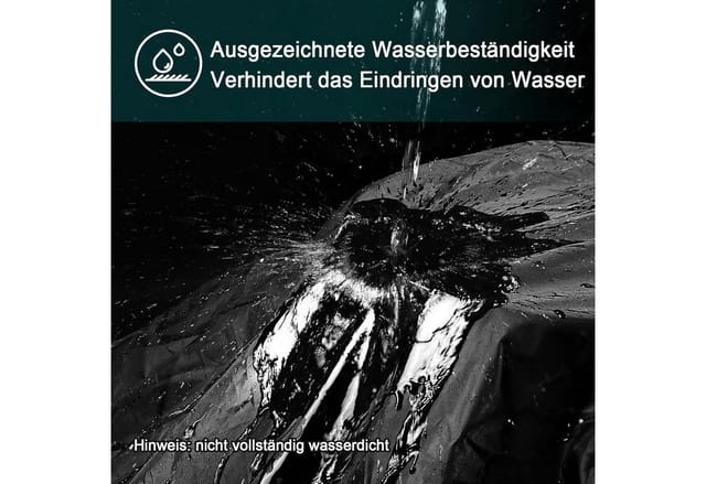 LuxusKollektion Abdeckhaube Motorrad Abdeckplane Winterfest wasserdicht Outdoor 190T 245x105x125cm