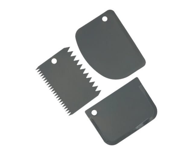 Michelino Teigschaber 3-teiliges Set – Perfekt zum Glätten, Schneiden & Dekorieren