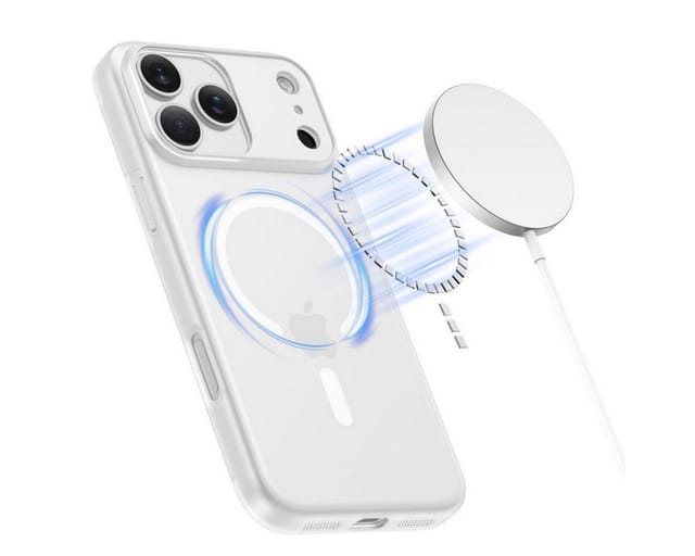 TECH PROTECT Handyhülle MagSlim Case kompatibel mit iPhone 17 Pro Max mattweiß 6.7, Magnetisch