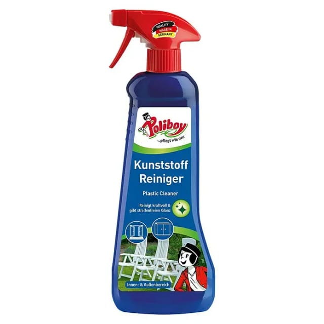 poliboy Oberflächenreiniger - 500 ml Kunststoffreiniger (gegen Verschmutzungen auf Kunststoffflächen - Made in Germany)