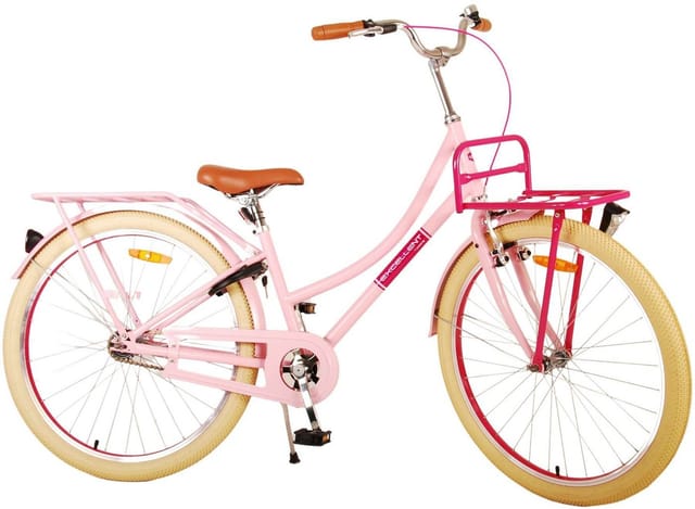 Volare Kinderfahrrad Excellent - Mädchen - 20, 24 oder 26 Zoll-bis 115kg - Rücktrittbremse, bis 60 kg, 85% zusammengebaut, 6 - 12 Jahre, Luftbereifung
