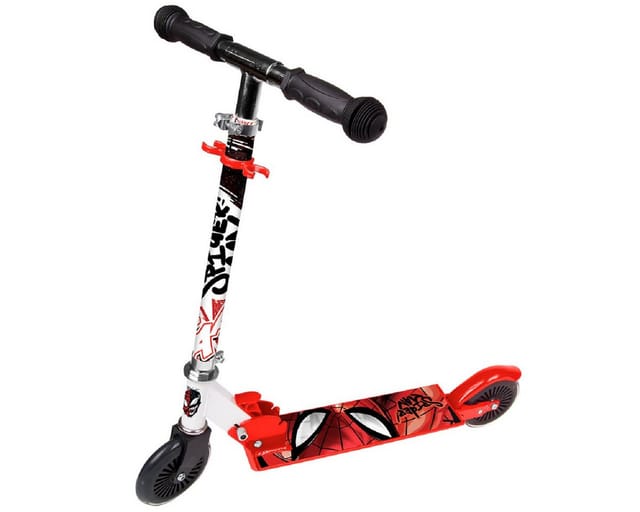 Spiderman Tretroller Spiderman 2-Rad Scooter – Klappbar & sicher für Kinder