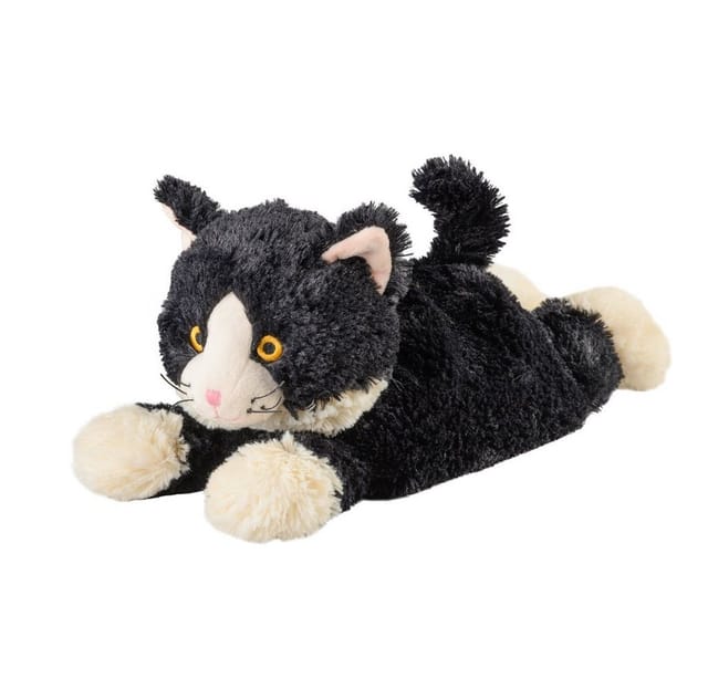 Greenlife Value Wärmflasche Warmies® Wärmekissen/Stofftier "Katze liegend schwarz