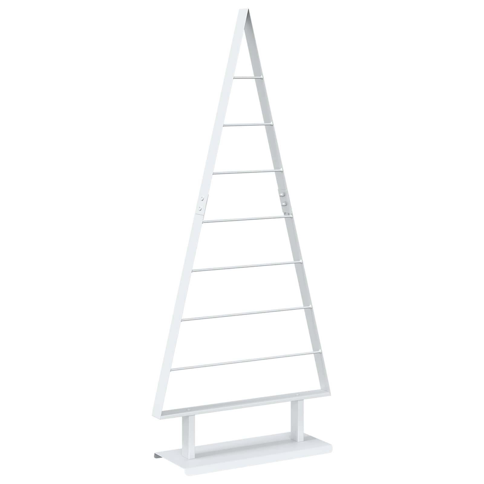 Metall Weihnachtsbaum Kuopio 125 Cm Stahl Weiß Vidaxl