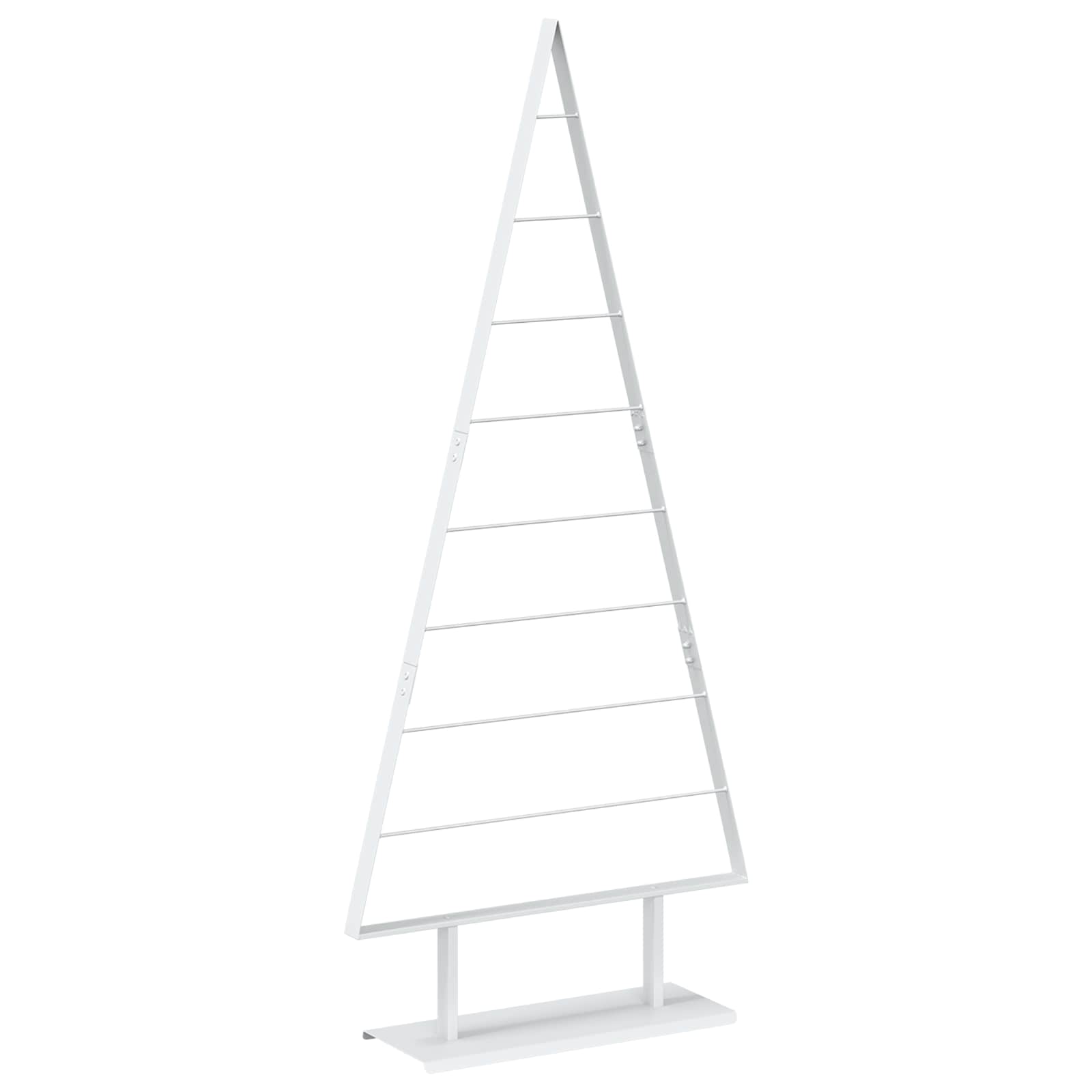 Metall Weihnachtsbaum Kuopio 180 Cm Stahl Weiß Vidaxl