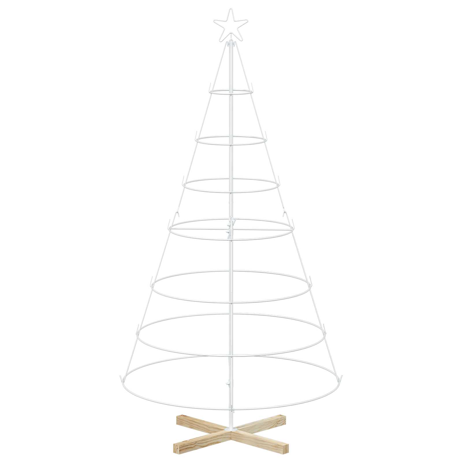 Weihnachtsdeko Kuopio 180 Cm Stahl Weiß Vidaxl