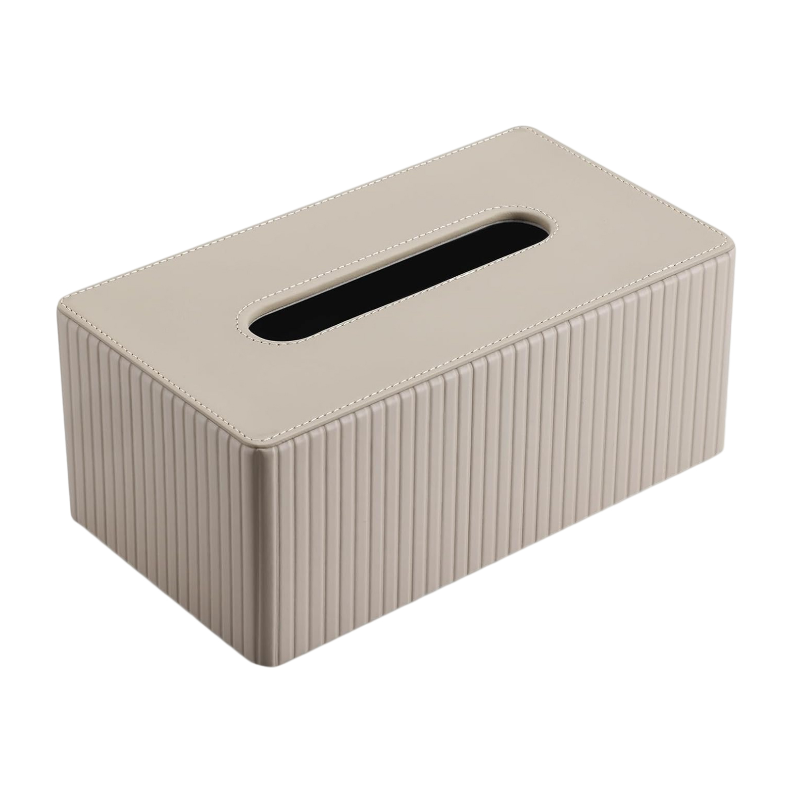Taschentuchbox Aus Pu, Tisch-taschentuchspender, Rechteckiger Taschentuchhalter 25 X 14 X 10 Cm, Geeignet Für Auto, Hotel, Schlafzimmer Und Büro (grau)