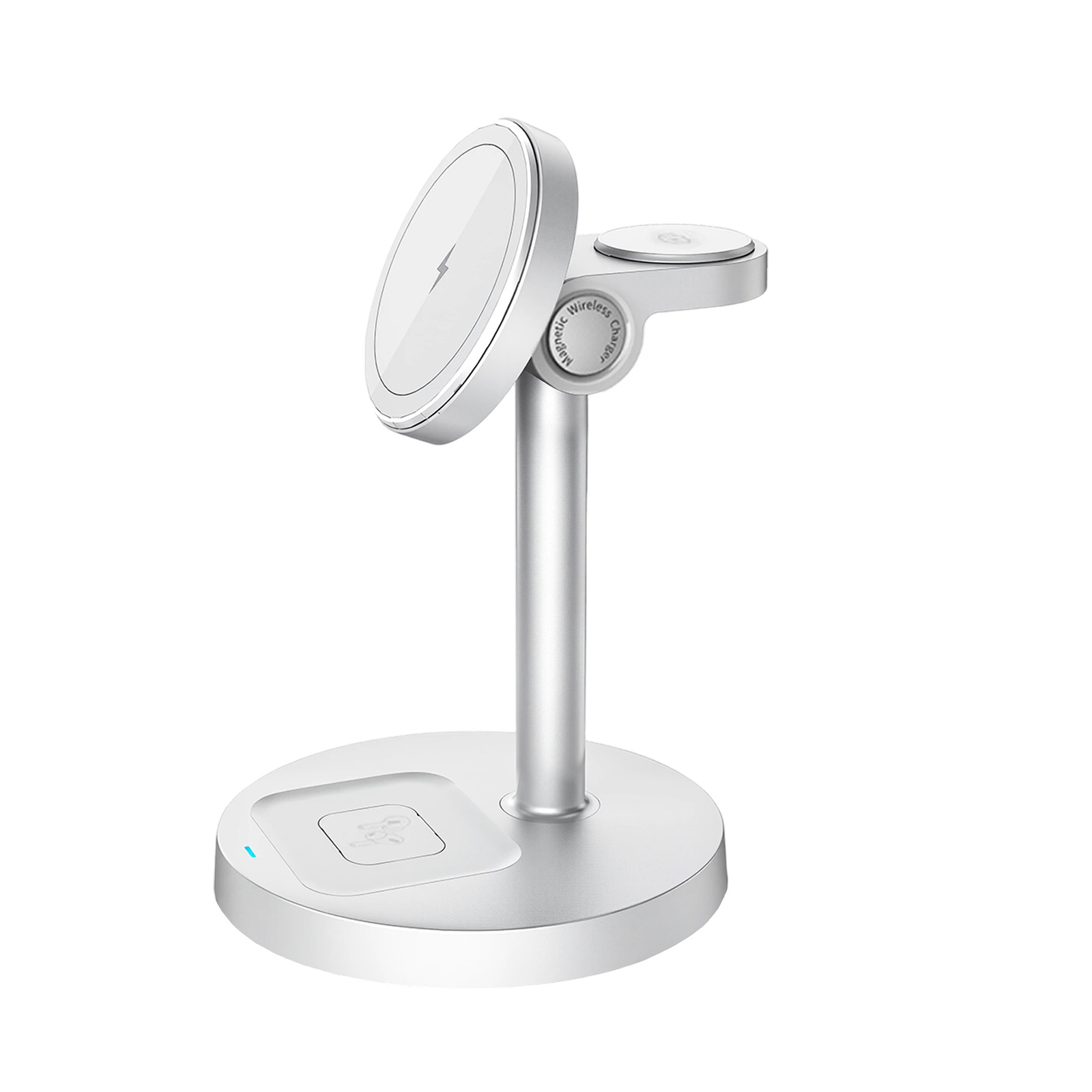 Kabelloses Ladegerät Mit Magsafe-kompatibilität, 3-in-1 Ladestation Für Apple, Schnelles Und Sicheres Induktives Ladegerät, Kompatibel Mit Iphone, Apple Watch Und Airpods Pro