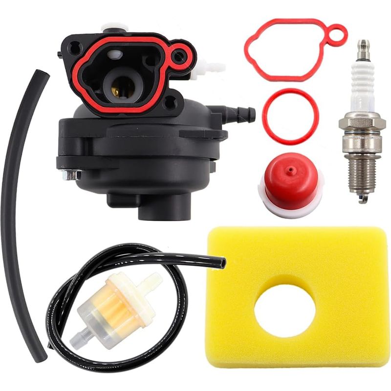 Vergaser-reparatursatz Für Briggs & Stratton 300e, 450e, 550e, 575e, 600e Carb-motoren (08p502, 09p602, 125 Cc, 140 Cc) – Inklusive Luftfilter Und Zündkerze