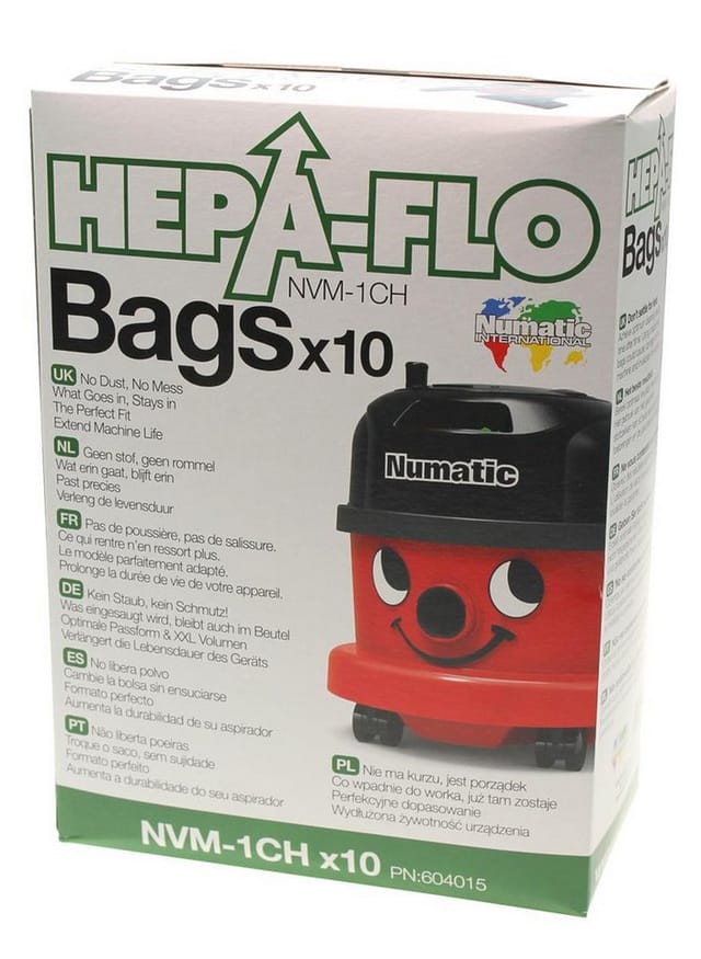 Numatic Staubsaugerbeutel 10 HEPA-FLO NVM-1CH Staubsaugerbeutel