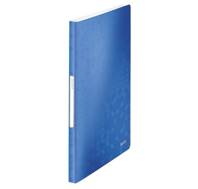 LEITZ Aktenordner 1 Sichtbuch mit 40 Hüllen WOW Präsentationsmappe - blau