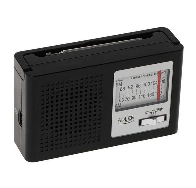 Adler AD 1909 Radio (Tragbares AM FM Radio mit Antenne)