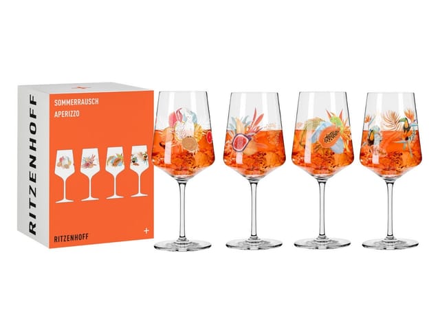 Ritzenhoff Cocktailglas Ritzenhoff Sommerrausch Aperizzo 4er-Set F24, Kristallglas