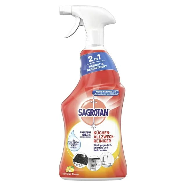 SAGROTAN Sagrotan Küchen-Allzweckreiniger Spritzige Zitrone 750ml (1er Pack) Küchenreiniger