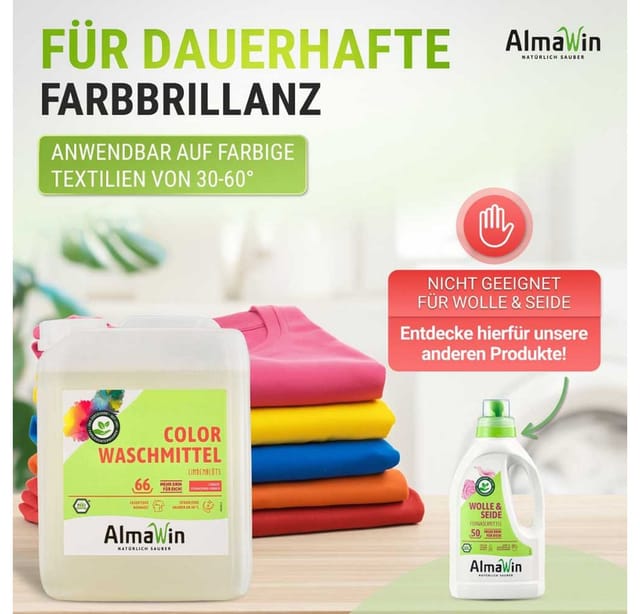 Almawin Waschmittel - Color Lindenblüte Kanister 5L Colorwaschmittel