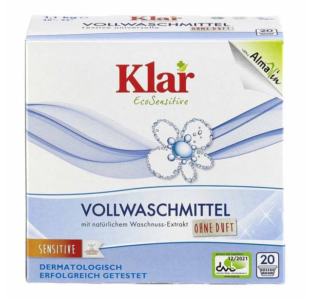 Almawin Klar - Vollwaschmittel - Pulver 1,1Kg Vollwaschmittel