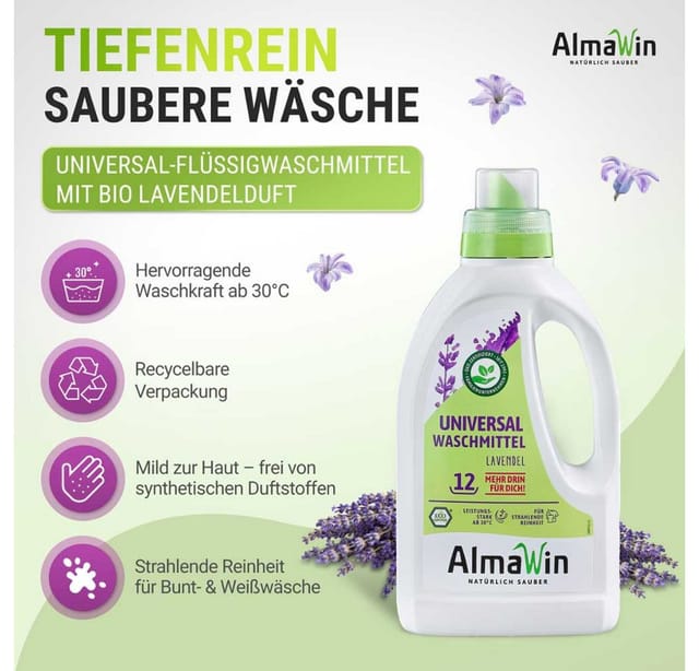 Almawin Waschmittel - flüssig 750ml Vollwaschmittel