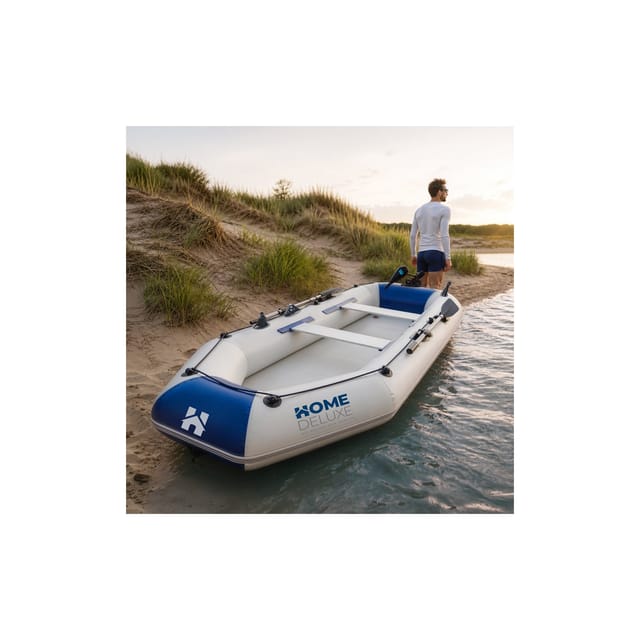 HOME DELUXE Schlauchboot PIKE Sport, (Set, -, Motor, zwei Paddel, Reparatur Kit, Transporttasche und Luftpumpe), PVC, 3 lagig Konstruktion, extra stark, mit Motor