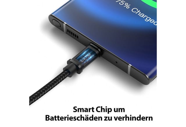 JAMEGA USB-C Datenkabel Ladekabel für Samsung Apple iPhone Huawei Xiaomi uvm. USB-Kabel, (200 cm)