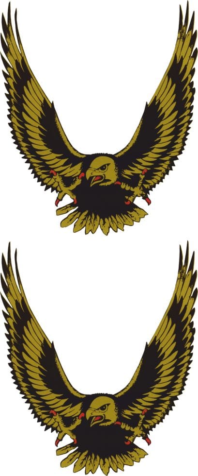 Hermann Schütz Aufkleber Hermann Schütz Aufkleber Adler gold 2er-Set je