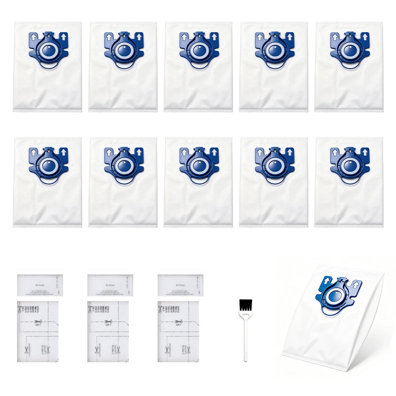 Staubsaugerbeutel Für Miele Gn 10 Stück Mit 6 Filtern Und Reinigungsbürste Kompatibel Mit Complete C1 C2 C3 Und Classic C1 Blau