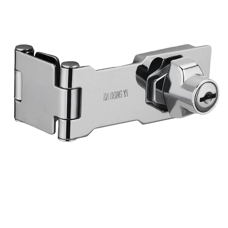 Cerradura Sin Taladrar Para Vitrinas De Cristal: Cerradura De Aleación De Doble Puerta, Apta Para Cristales De 3 A 8 Mm De Espesor.