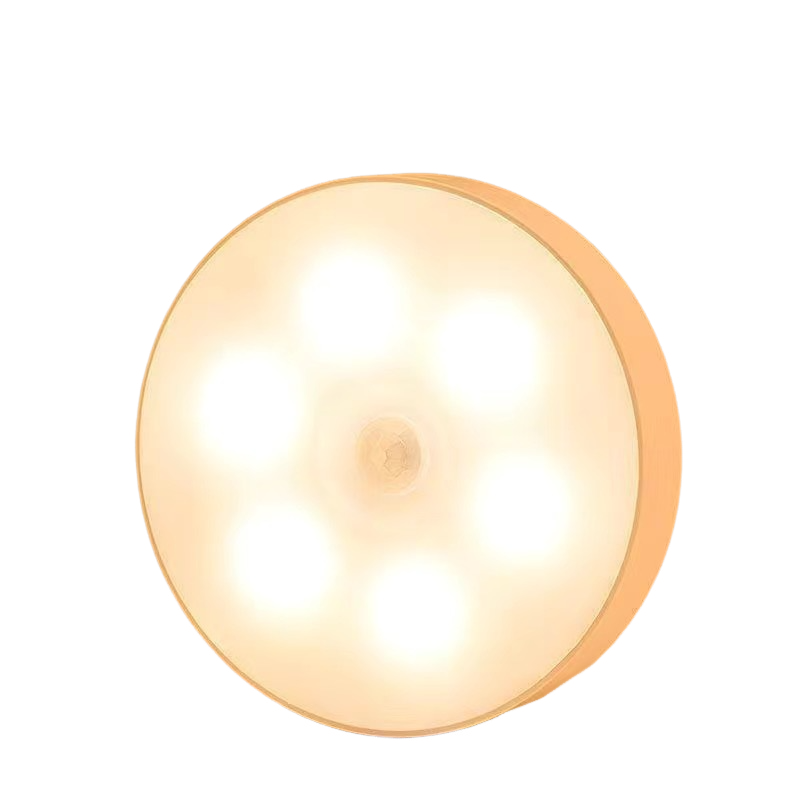 Luz Nocturna Led, Sensor Magnético De Movimiento Para Interiores, Adhesivo Incluido, Recargable Por Usb, Luz Blanca Cálida, Paquete De 2 Unidades.