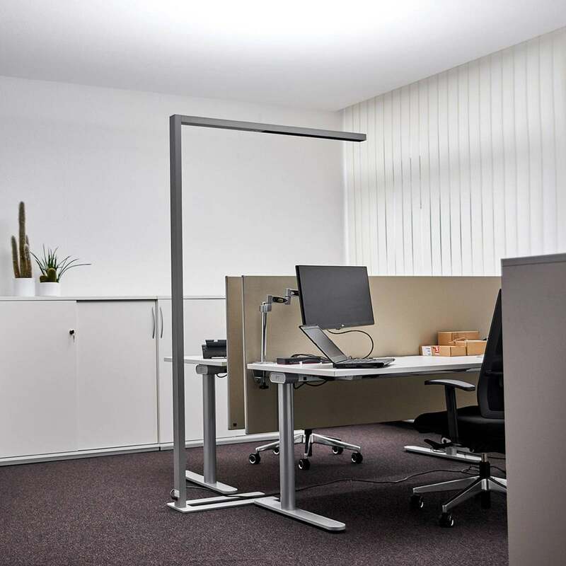 [gebraucht] B-ware Arcchio Led Office Floor Lamp Jolinda, Silver, 4,000 K, Sensor