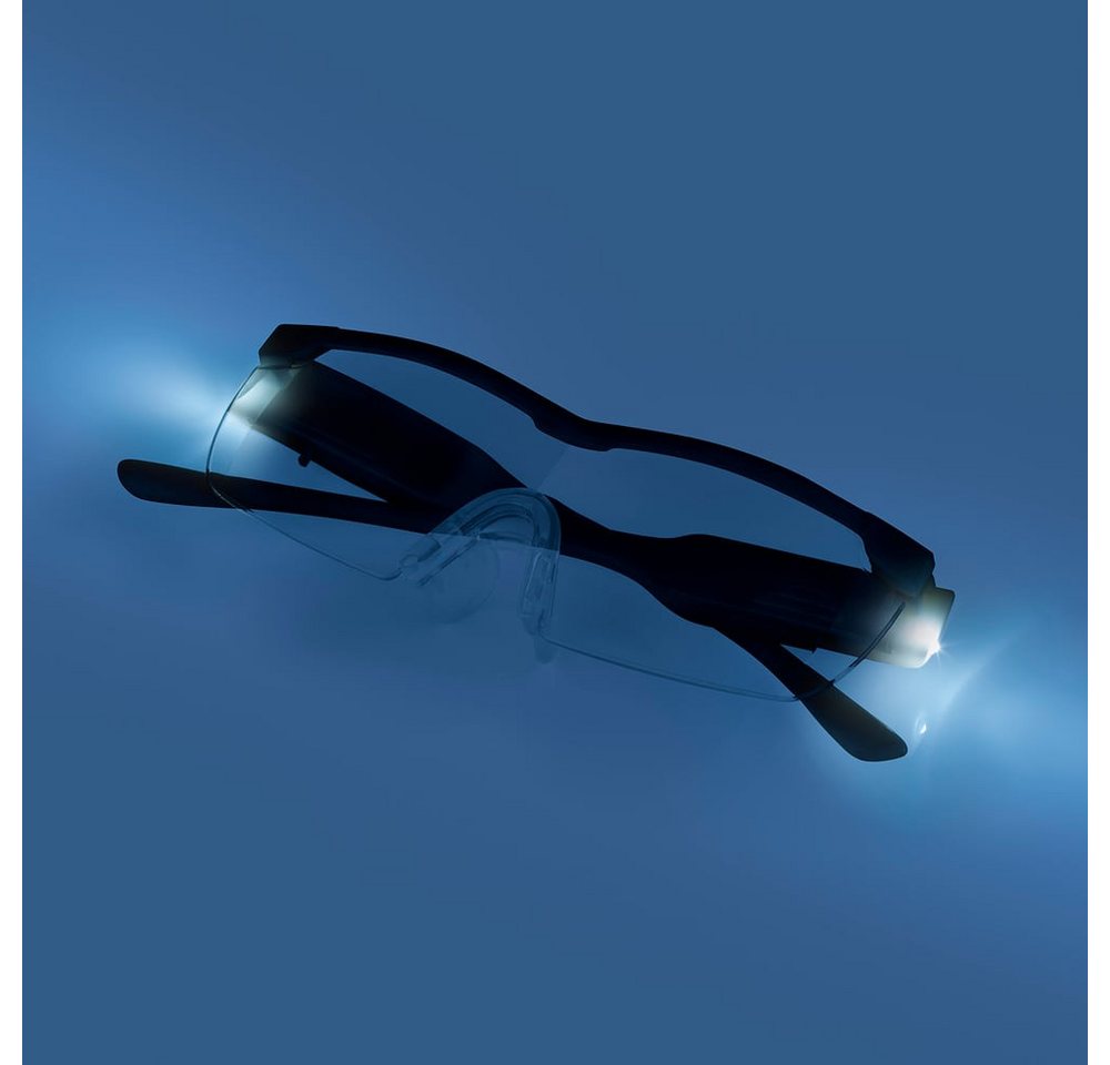 EASYmaxx Lupenbrille EASYmaxx Vergrößerungsbrille LED schwarz Bild 4