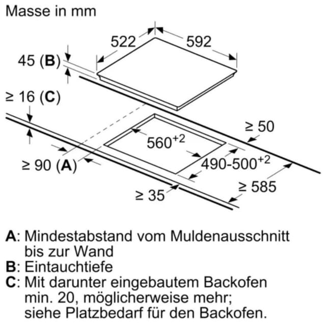BOSCH Elektro-Kochfeld PKF631FP3E