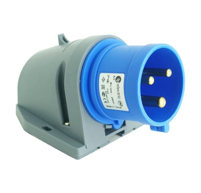 TP Electric Steckdose CEE Wandstecker Camping 3P 16A 230V IP44, 1-St.