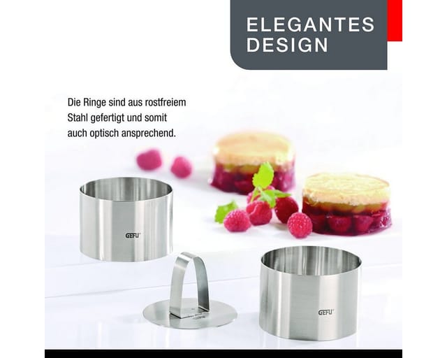 GEFU Speisering Dessert Vorspeisenringe FORMA 2er Set Vorspeisen E