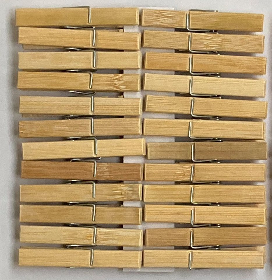 Koopman Wäscheklammern Bambus Holzklammern 7x1,3cm Holzklammern 48/96/144 er Set, Holzklammer, Socken, Bambus, Wäsche, Klammern