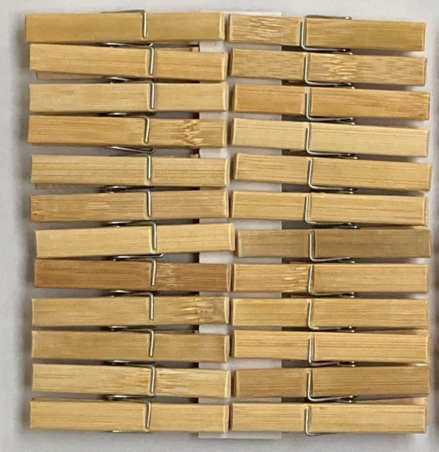 Koopman Wäscheklammern Bambus Holzklammern 7x1,3cm Holzklammern 48/96/144 er Set, Holzklammer, Socken, Bambus, Wäsche, Klammern