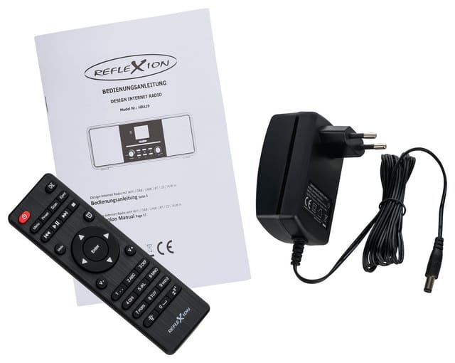 Reflexion HRA19DAB Design DAB+ Radio mit TFT Farbdisplay Digitalradio (DAB) (Digitalradio (DAB), UKW-Radio, 160 W, DAB+ Radio, AUX, CD-Player, Weckfunktion, Equalizer, Bluetooth)